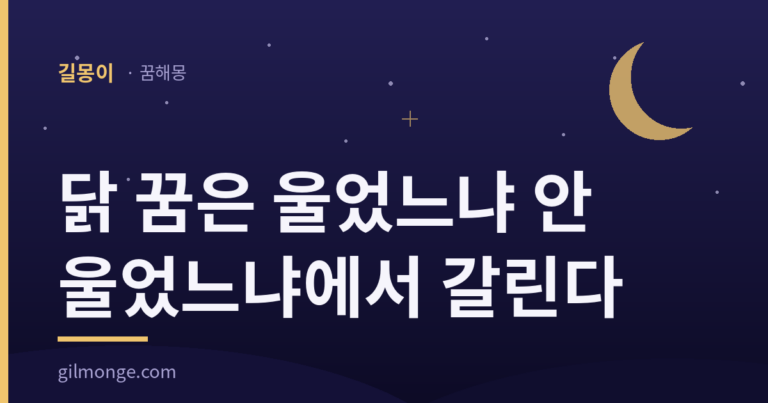닭 꿈 해몽 대표 이미지