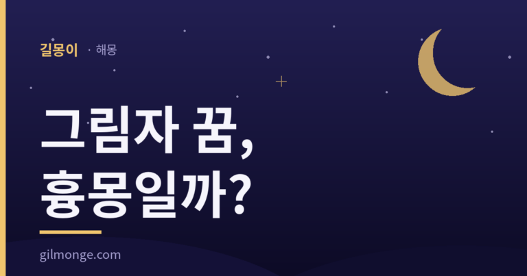 그림자 꿈 해몽 대표 이미지