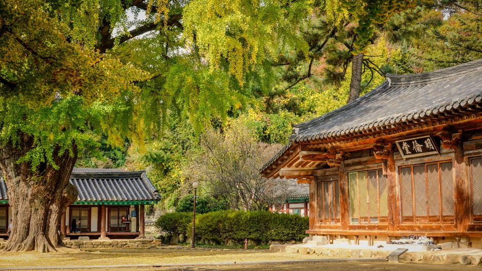 학교 꿈 해몽과 이어지는 옛 향교의 강당 명륜당