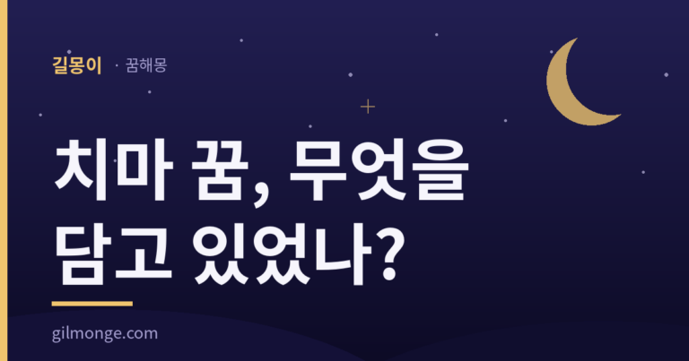 치마 꿈, 무엇을 담고 있었나