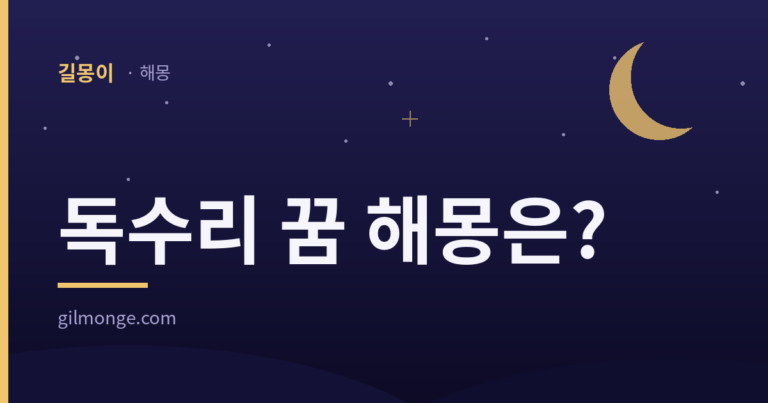독수리 꿈 해몽 대표 이미지